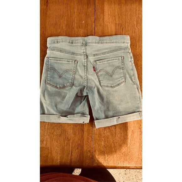 LEVIS GIRLFRIEND JEAN SHORTS GIRLS YOUTH SIZE 12 - Picture 4 of 8